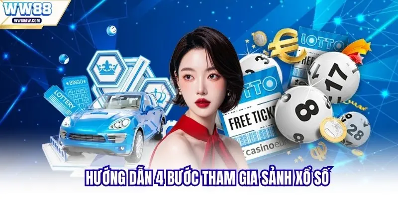 Hướng dẫn 4 bước tham gia sảnh xổ số